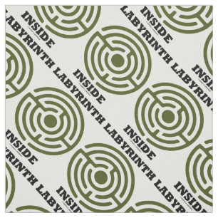Labyrinth Inside Psyche Psychological Humor Fabric