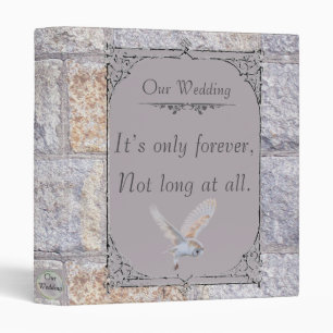 Labyrinth It’s Only Forever Wedding Owl Binder