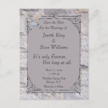 Labyrinth It’s Only Forever Wedding Save the Date