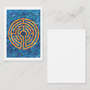 LABYRINTH IV 3.5x2.5 Blank Flat Card - White