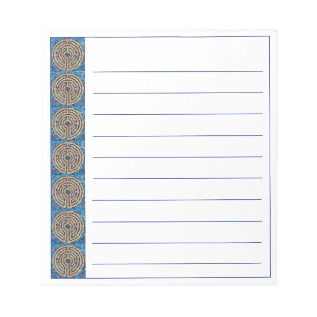 LABYRINTH IV 5.5"x6" Notepad + Lines (Front)