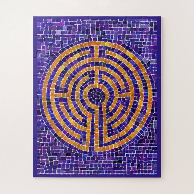 LABYRINTH MOSAIC 16x20 Grosses pièces Puzzle (Vertical)