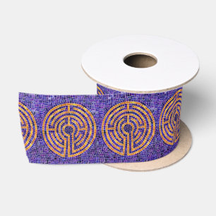 LABYRINTH MOSAIC 3" Wide Satin Ribbon