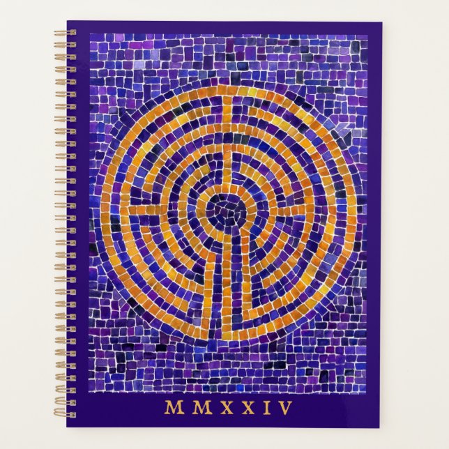 LABYRINTH MOSAIC 8.5x11 Planner + Text (Front)