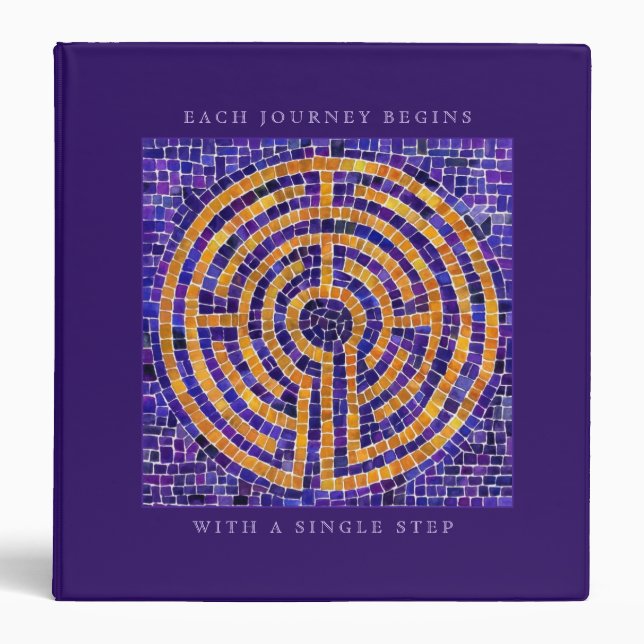 LABYRINTH MOSAIC Binder - Purple (Front)