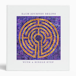 LABYRINTH MOSAIC Binder - White