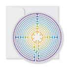 Labyrinth of Chartres Illustration - Rainbow Colou