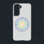 Labyrinth of Chartres Illustration - Rainbow Colou Samsung Galaxy Case<br><div class="desc">Labyrinth of Chartres Illustration - Rainbow Colours - Circles,  Round,  Sacred Geometry</div>