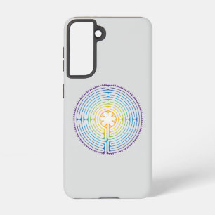 Labyrinth of Chartres Illustration - Rainbow Colou Samsung Galaxy Case