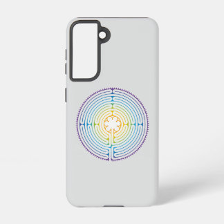 Labyrinth of Chartres Illustration - Rainbow Colou Samsung Galaxy Case