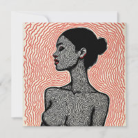 Labyrinth of Her Awakening – A Minimalist Portrait