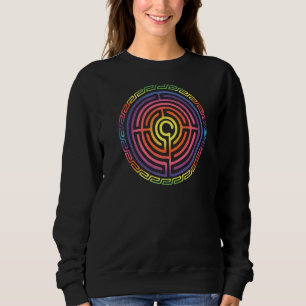 Labyrinth Protection Symbol Magic Mystic Occultism Sweatshirt