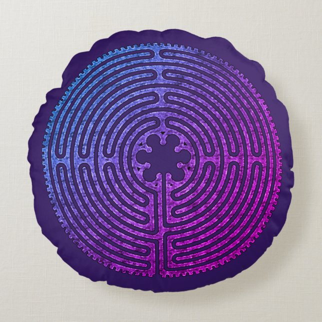 Labyrinth Round Pillow (Front)