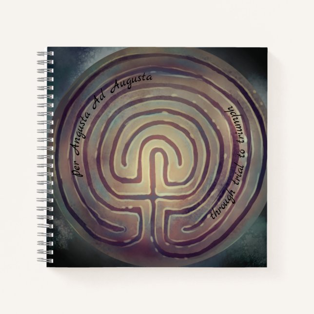 Labyrinth Symbol Notebook (Front)