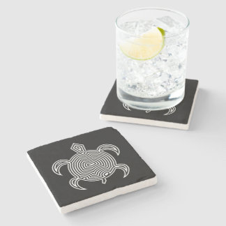 Labyrinth Turtle Stone Coaster