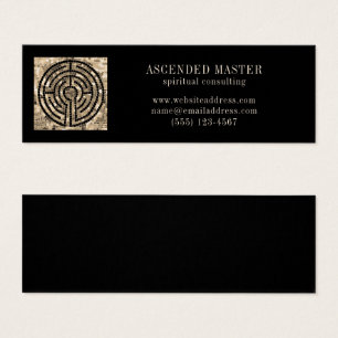 LABYRINTH V Mini Carte de visite - Noir