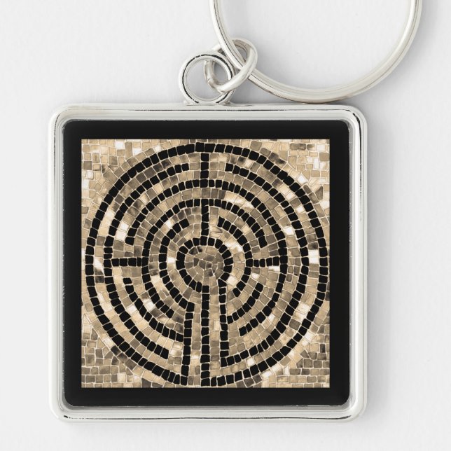 LABYRINTH V Premium Square Keychain (Front)