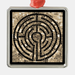 LABYRINTH V Premium Square Ornament