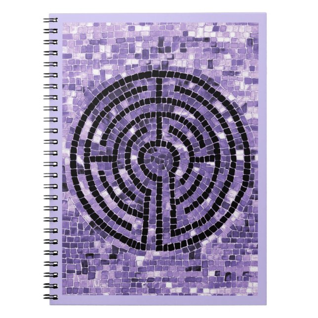 LABYRINTH VI 6.5x8.75 Spiral Notebook - Amethyst (Front)