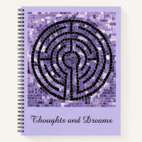 LABYRINTH VI 8,5x11 Carnet + Améthyste texte