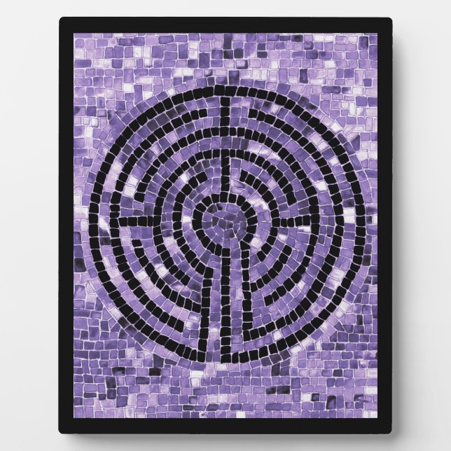 LABYRINTH VI 8x10 Plaque with Easel - Black (Front)