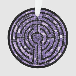 LABYRINTH VI Acrylic Circle Ornament