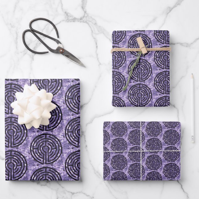 LABYRINTH VI Flat Sheet Wrapping Paper  (Front)