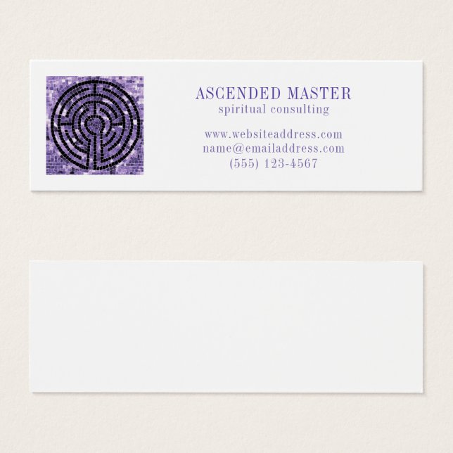 LABYRINTH VI Mini Carte de visite (Devant & derrière)