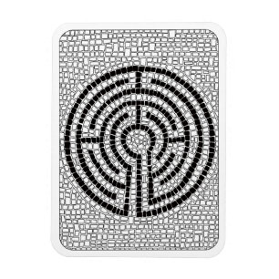 LABYRINTH VII 3x4 Flexible Magnet - White