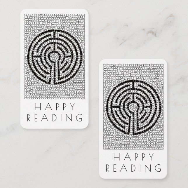 LABYRINTH VII Bookmark - 3.5x2 Card + Text (Front/Back)