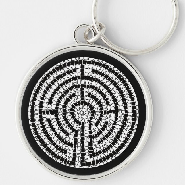 LABYRINTH VII Premium Round Keychain (Front)