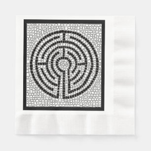 LABYRINTH VII Serviette en papier pour déjeuner -