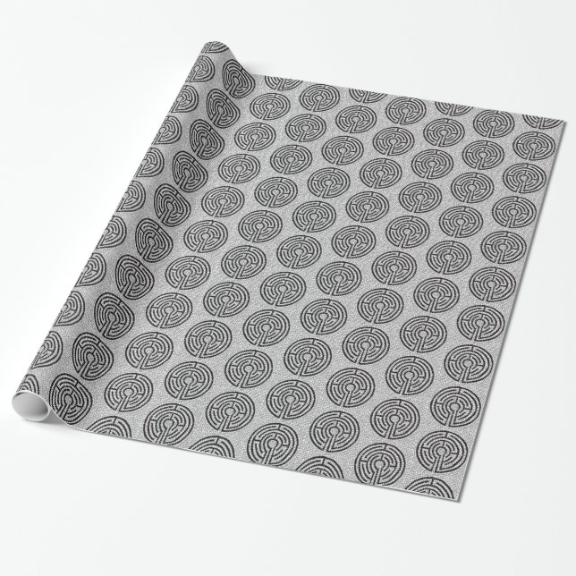 LABYRINTH VII Wrapping Paper (Unrolled)