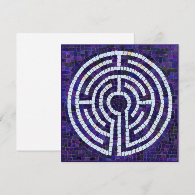 LABYRINTH VIII 5.25" Square Flat Card  (Front/Back)