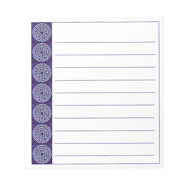 LABYRINTH VIII 5.5x6 Notepad + Lines (Front)