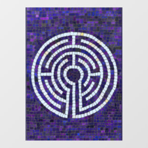 LABYRINTH VIII 8x11 Window Cling 