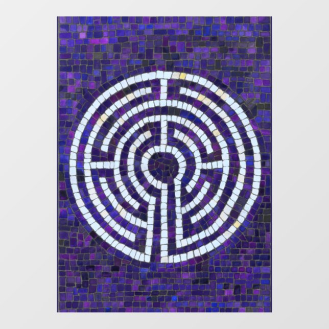 LABYRINTH VIII 8x11 Window Cling  (Sheet)