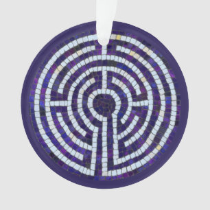 LABYRINTH VIII Acrylic Circle Ornament