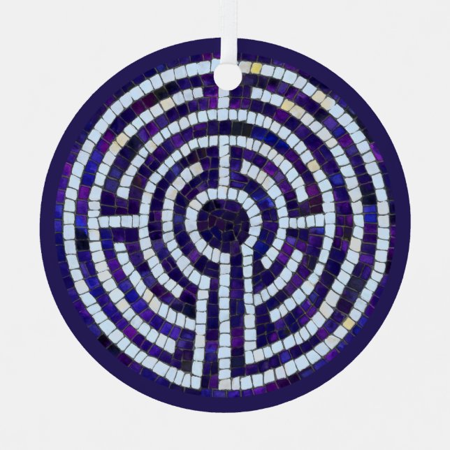 LABYRINTH VIII Circle métallique Ornement (Recto)