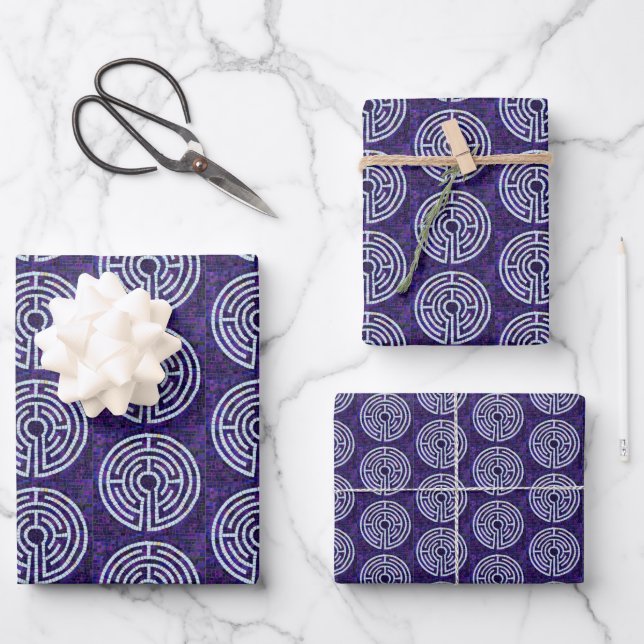 LABYRINTH VIII Flat Sheet Wrapping Paper  (Front)