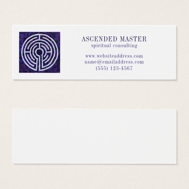 LABYRINTH VIII Mini Carte de visite (Devant & derrière)