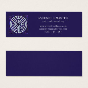 LABYRINTH VIII Mini Carte de Visite - Violet