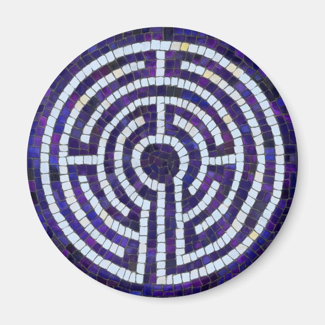 LABYRINTH VIII Round Magnet  (Front)