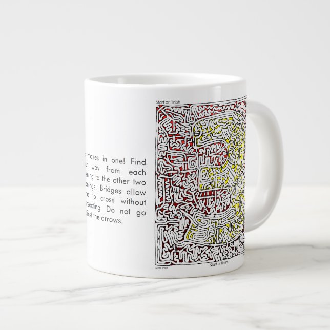 Labyrinthe enorme trois de tasse (Devant droit)