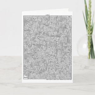 Labyrinthe extraordinaire ! 1 carte de voeux maya
