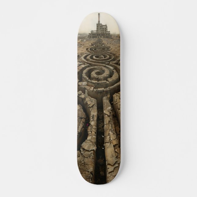 Labyrinthe urbain 7 3/4" Planche de skateboard (Devant)