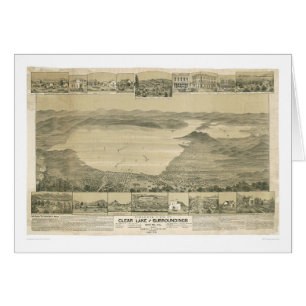 Lac clair, carte panoramique de CA (0289A)