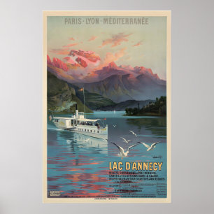 Lac d'Annecy Lake Annecy Auvergne-Rhône-Alpes Poster