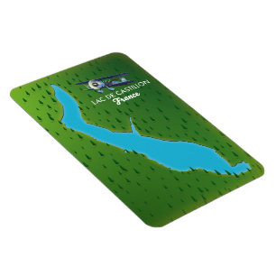 Lac de Castillon France map Magnet