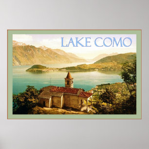 Lac de Côme ~ Poster Vintage voyage
